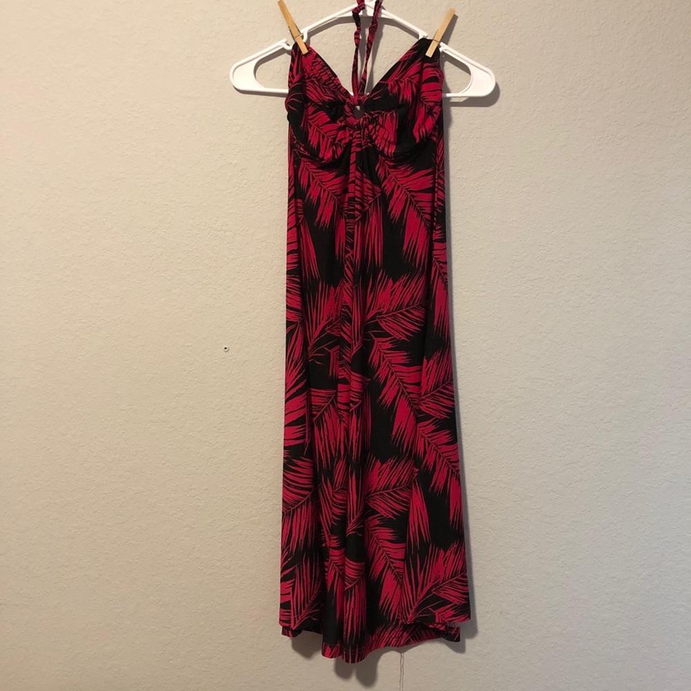 Black and pink beachy dress